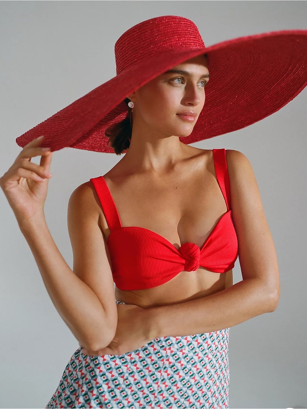 Beach Riot Set: Sophia Ribbed Bikini Top& Highway Ribbed Bikini Bottom; Large - Picture 5 of 15